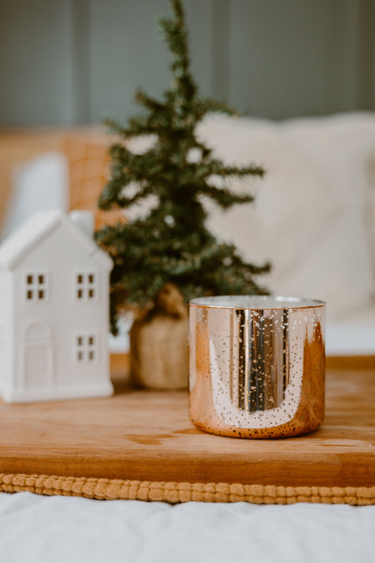 Rose Gold Mercury Jar