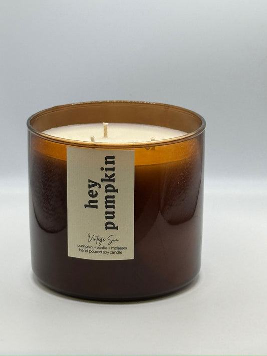 Hey Pumpkin 3 Wick Jar